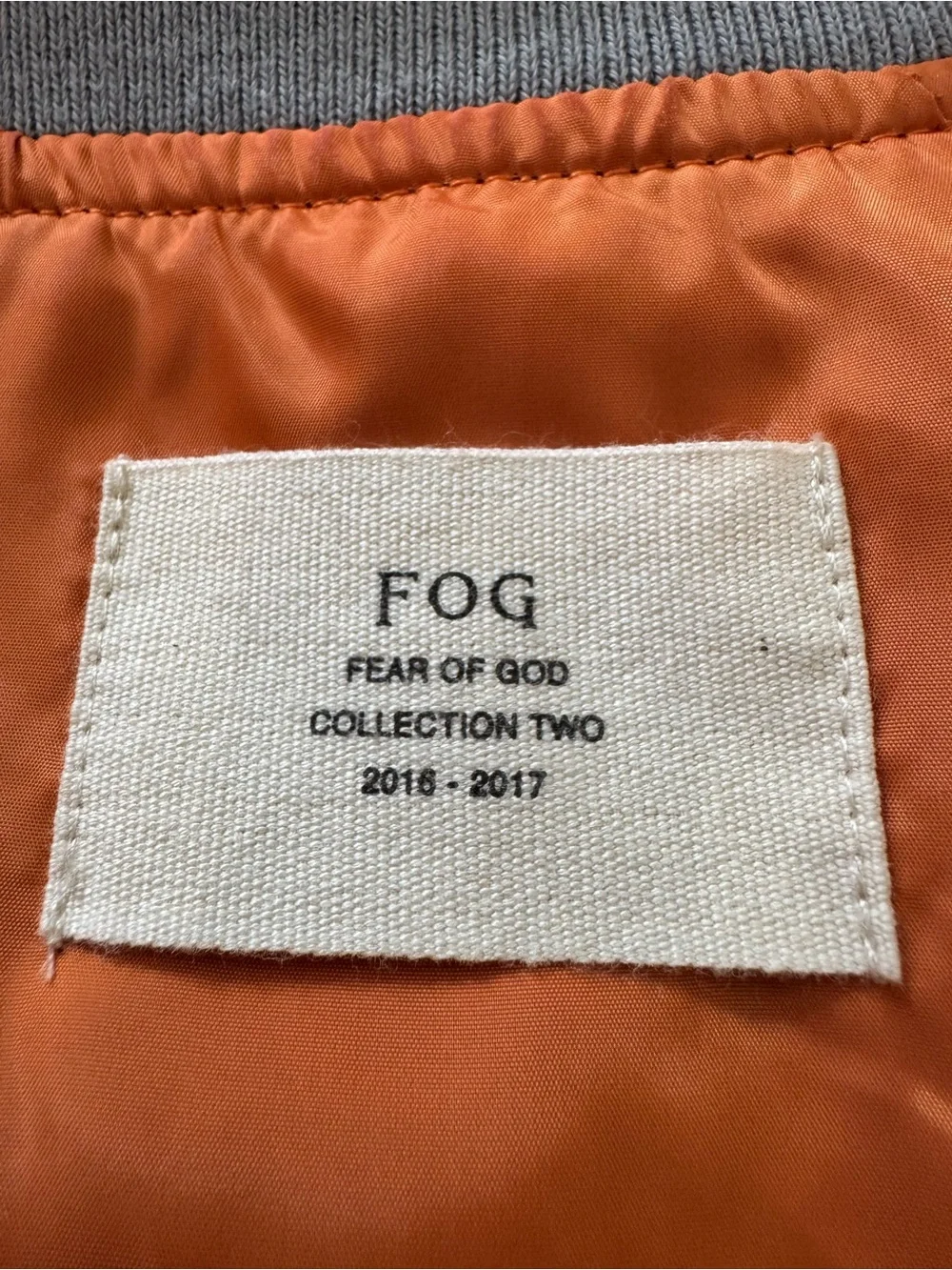 Fear of God-FOG Collection Bomber